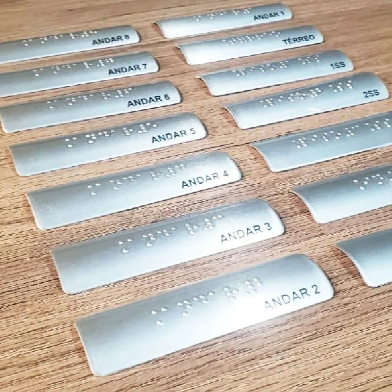 Placas de braille